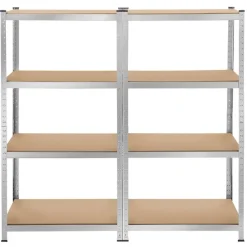 tectake Werkplaatsrek, Zilver