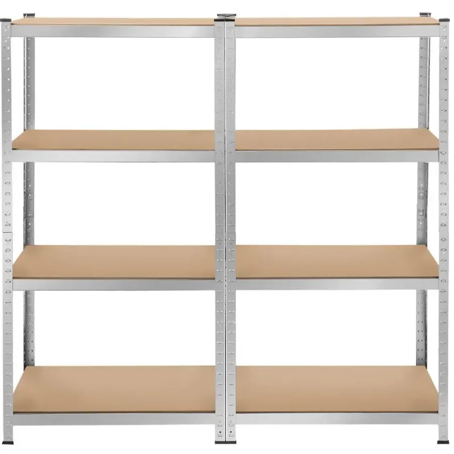 tectake Werkplaatsrek, Zilver