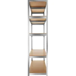 Stellingkasten-tectake Werkplaatsrek, Zilver