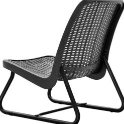 Bistro- & Balkonsets-tectake Wicker bistroset Modica voor 2 personen - Grijs