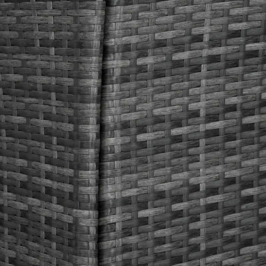 tectake Wicker bistroset Luzern 2+1 met kussenhoezen in 2 kleuren - Grijs