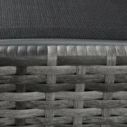 Ligbedden-tectake Wicker ligbed Moana, Grijsgevlekt