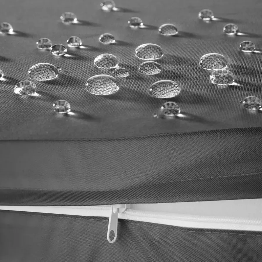 Ligbedden-tectake Wicker ligbed Océane met aluminium frame, Lichtgrijs