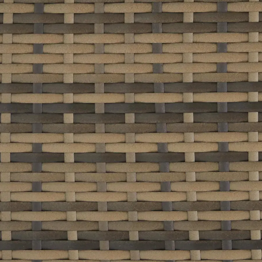 Loungesets-tectake Wicker loungeset Palese voor 4 persone - Natuur