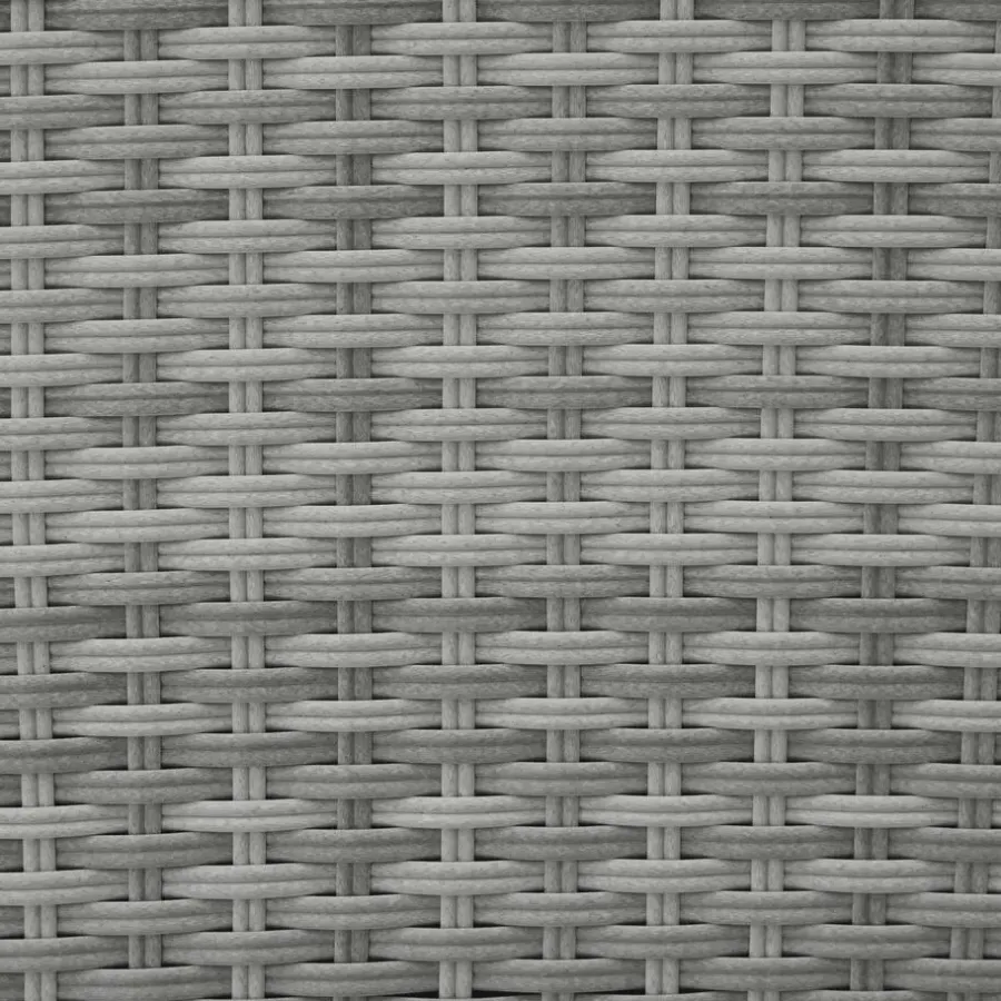 tectake Wicker tuinset Lausanne 2+1 - Lichtgrijs