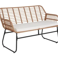 tectake Wicker zitgroep Molfetta XL voor 4 personen, Natuur