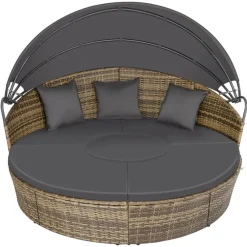 Ligbedden-tectake Wicker zonne-eiland Santorini, Natuur
