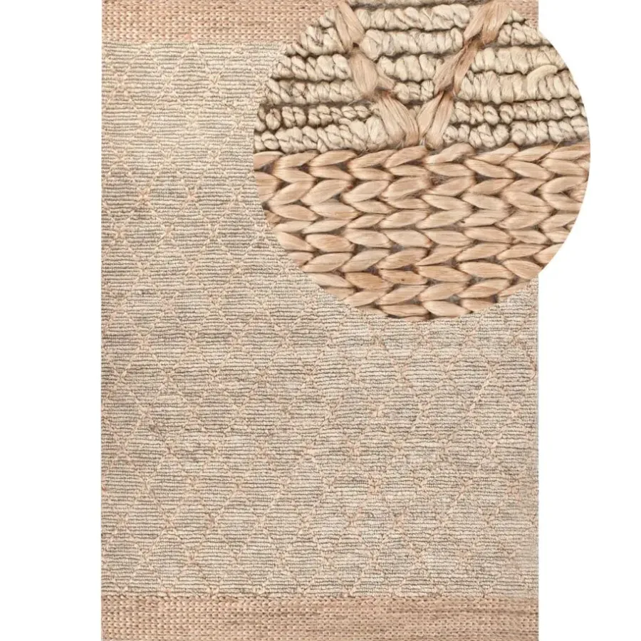 Leen Bakker TELLIKAYA - Loper vloerkleed - Groen/Beige - 200 x 300 cm - Jute