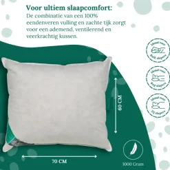 Ten Cate 100% Eendenveren Hoofdkussen - 60x70