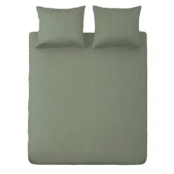 Ten Cate 100% Katoensatijnen Lits-jumeaux Dekbedovertrek - 240x200/220 - Groen