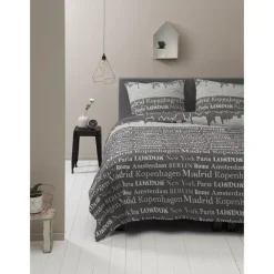 Ten Cate Katoenen Dekbedovertrek - 200x200/220 - Skyline Taupe