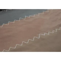 1-Persoons Dekbedovertrekken-Ten Cate Katoenen Dekbedovertrek - 140x200/220 - Zig Zag Taupe