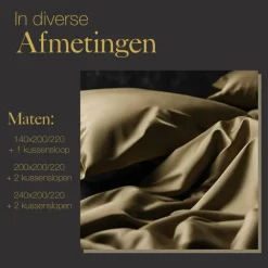 2-Persoons Dekbedovertrekken-Ten Cate Premium Katoensatijnen Dekbedovertrek 200x200/220 - Glow