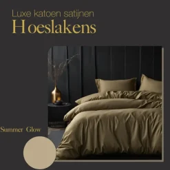 2-Persoons Dekbedovertrekken-Ten Cate Premium Katoensatijnen Dekbedovertrek 200x200/220 - Glow