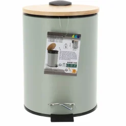 Prullenbakken-Tendance Badkamer prullenbak Bamboo vibe - soft close - 3 ltr