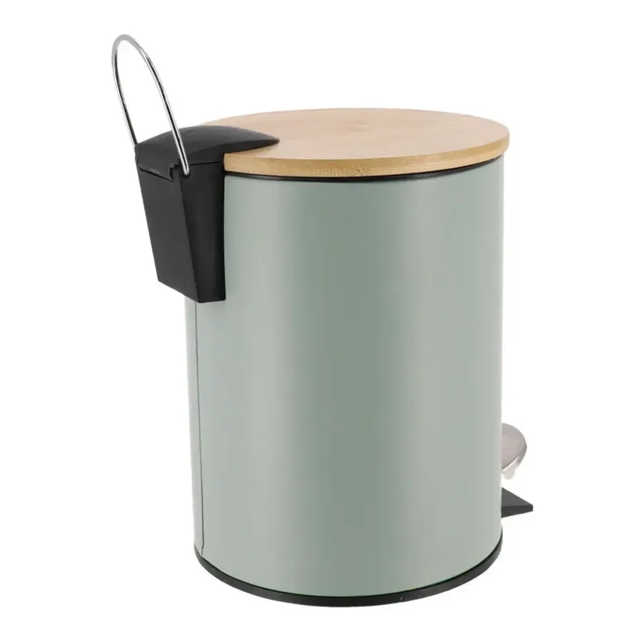 Prullenbakken-Tendance Badkamer prullenbak Bamboo vibe - soft close - 3 ltr