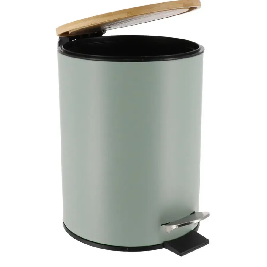 Prullenbakken-Tendance Badkamer prullenbak Bamboo vibe - soft close - 3 ltr