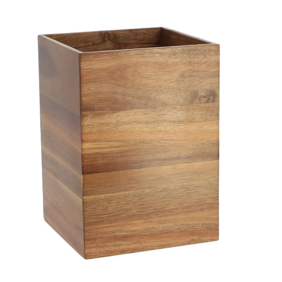 Tendance Badkamer prullenbak - 7.5L - donker bruin - 26 cm