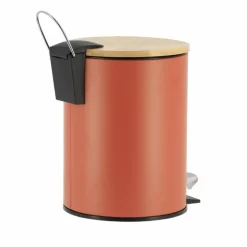 Prullenbakken-Tendance Badkamer prullenbak Bamboo vibe - soft close - 3 ltr