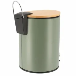 Prullenbakken-Tendance Badkamer prullenbak Bamboo vibe - soft close - 3 ltr