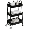 Tendance Keuken/badkamer trolley 3 laags - 43 x 31 x 79cm - zwart