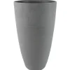 Ter Steege Bloempot - gerecycled kunststof - grijs - 50 x 29 cm