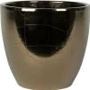 Bloempotten Voor Binnen-Ter Steege Bloempot - goud - Scandinavisch - 20 x 19 cm