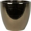 Bloempotten Voor Binnen-Ter Steege Bloempot - goud - Scandinavisch - 33 x 28 cm