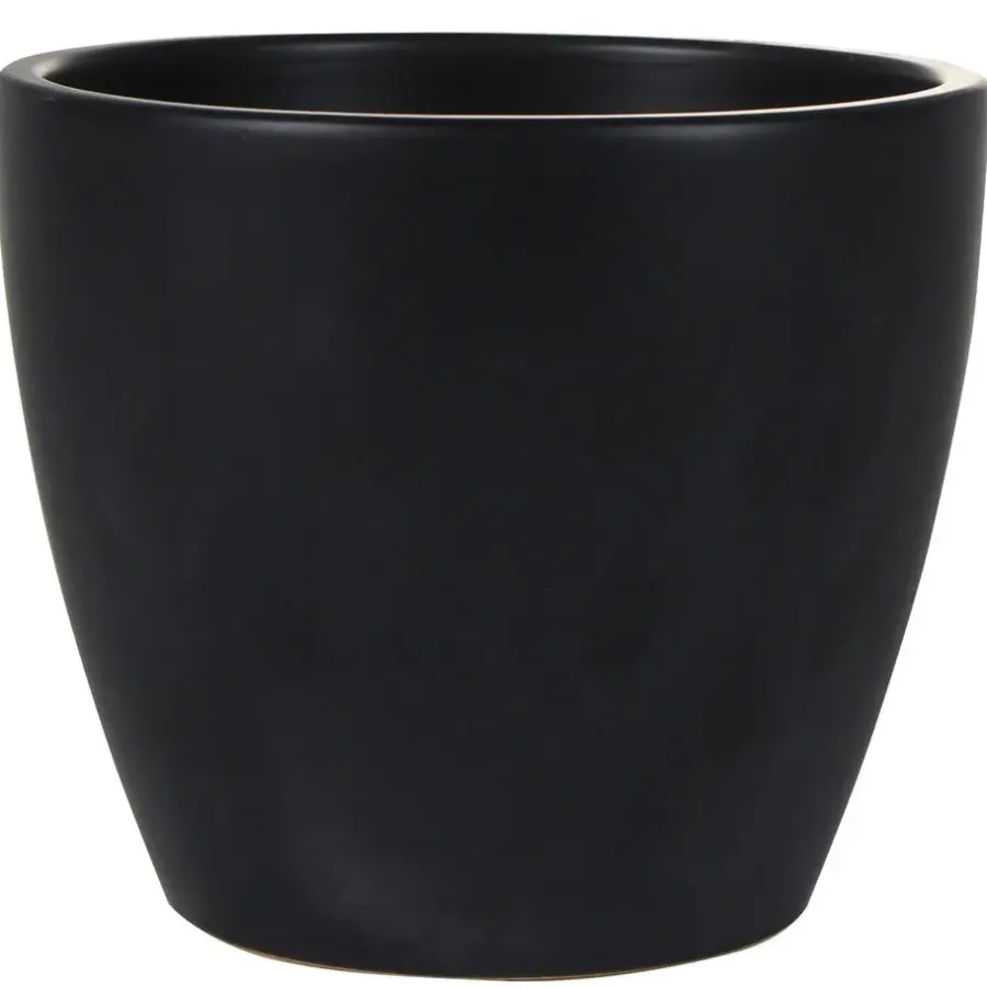 Bloempotten-Ter Steege Bloempot - zwart - Scandinavisch - 16 x 18 cm
