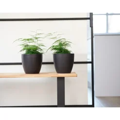 Bloempotten-Ter Steege Bloempot - zwart - Scandinavisch - 16 x 18 cm