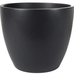 Bloempotten Voor Binnen-Ter Steege Bloempot - zwart - Scandinavisch - 33 x 28 cm