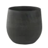 Bloempotten Voor Binnen-Ter Steege Plantenpot - moderne look - grafiet - 18 x 16 cm