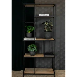 Ter Steege Plantenpot/Bloempot Lava Stone - zwart - D15 x H13 cm