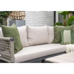 Garden Impressions Teramon hoekset - 4-dlg. - carbon black - taupe - desert sand