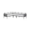 Garden Impressions Teramon hoekset - 4-dlg. - carbon black - dark grey - valley sand