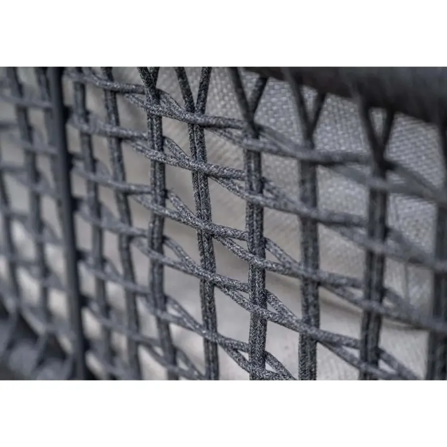 Garden Impressions Teramon hoekset - 4-dlg. - carbon black - dark grey - valley sand