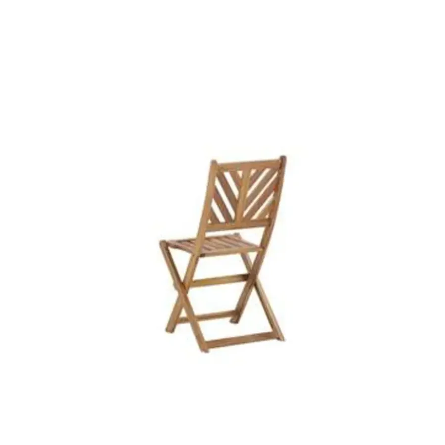 Bistro- & Balkonsets-Beliani TERNI - Bistroset voor 2 - Lichte houtkleur - Acaciahout