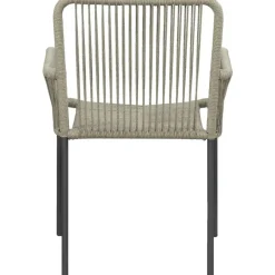 Tuinstoelen-Leen Bakker Terrasstoel Gerona - naturel/antraciet