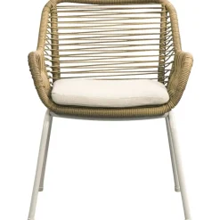 Tuinstoelen-Leen Bakker Terrasstoel Grand - wicker naturel