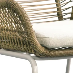 Tuinstoelen-Leen Bakker Terrasstoel Grand - wicker naturel