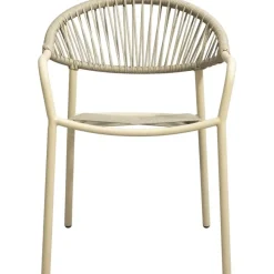 Tuinstoelen-Leen Bakker Terrasstoel Palamos - naturel/zand