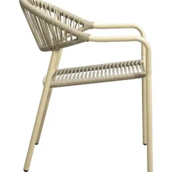 Tuinstoelen-Leen Bakker Terrasstoel Palamos - naturel/zand