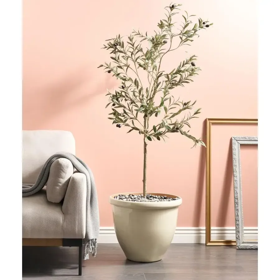 Bloempotten-Leen Bakker TESALIA - Bloempot - Lichtbeige - 49 cm - Polyresin