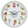 Klokken-Merkloos TFA Kinderkamer wandklok - dieren - lichtblauw - D30 cm - rond