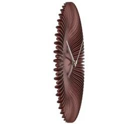 Merkloos TFA radio gestuurde wandklok - kunststof - koper - Dia 18 cm