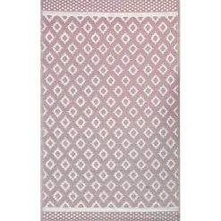 Buiten Vloerkleden|Buiten Vloerkleden-Beliani THANE - Outdoor kleed - Roze - 120 x 180 cm - Polypropyleen