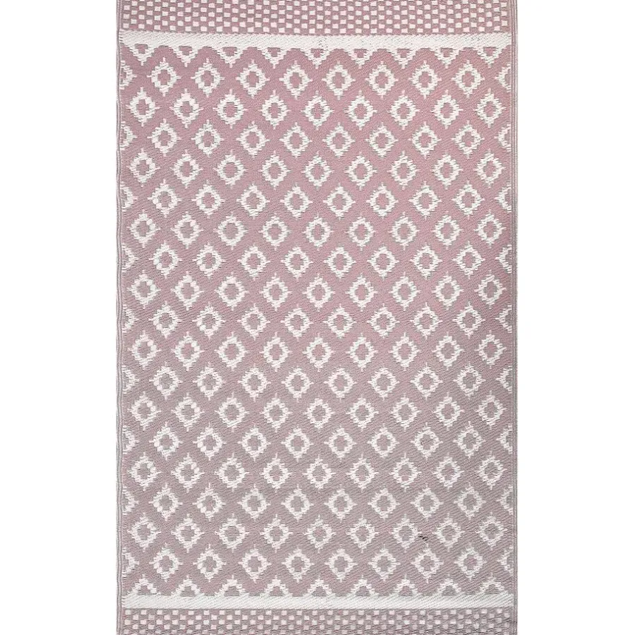 Buiten Vloerkleden|Buiten Vloerkleden-Beliani THANE - Outdoor kleed - Roze - 120 x 180 cm - Polypropyleen
