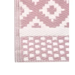 Buiten Vloerkleden|Buiten Vloerkleden-Beliani THANE - Outdoor kleed - Roze - 120 x 180 cm - Polypropyleen