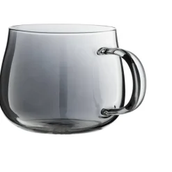Leen Bakker Theeglas Aspen - grijs - 350 ml