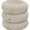 Leen Bakker Theelichthouder Nordic - off-white - 6,5xØ7 cm